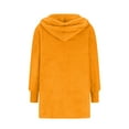 thumbnail image 6 of HUJlwoi Women Fuzzy Pajama Set 3 Piece Outfit Fluffy Fleece Cardigan Outerwear Sleeveless Crop Top with Shorts Pj Set Warm Nightwear, 6 of 7