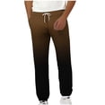 thumbnail image 2 of Mens Tapered Leg Sweatpants with Pockets and Drawstring Fleece Lined Pants Trendy Gradient Printed Elastic Waist Athletic Workout Joggers Pant, 2 of 5