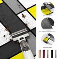 thumbnail image 5 of Large Area Rugs 8'x10', Modern Geometric Yellow Black Carpet Runner Indoor Outdoor Rugs Home Decor Aesthetic, Abstract Minimalist Blocks Non Slip Mats Washable Accent Rug for Living Room Bedroom, 5 of 8