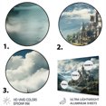 thumbnail image 3 of Designart "In The Castles Castle wall art" Architecture Metal Art Print, 3 of 5