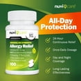thumbnail image 6 of Nuvicare 24-Hour Allergy Medicine - Cetirizine Hydrochloride 10mg Tablets - Compare to the Active Ingredient in Zyrtec Antihistamine Meds - Generic Allergy Pills for All Day Allergy Relief 100 Count, 6 of 8