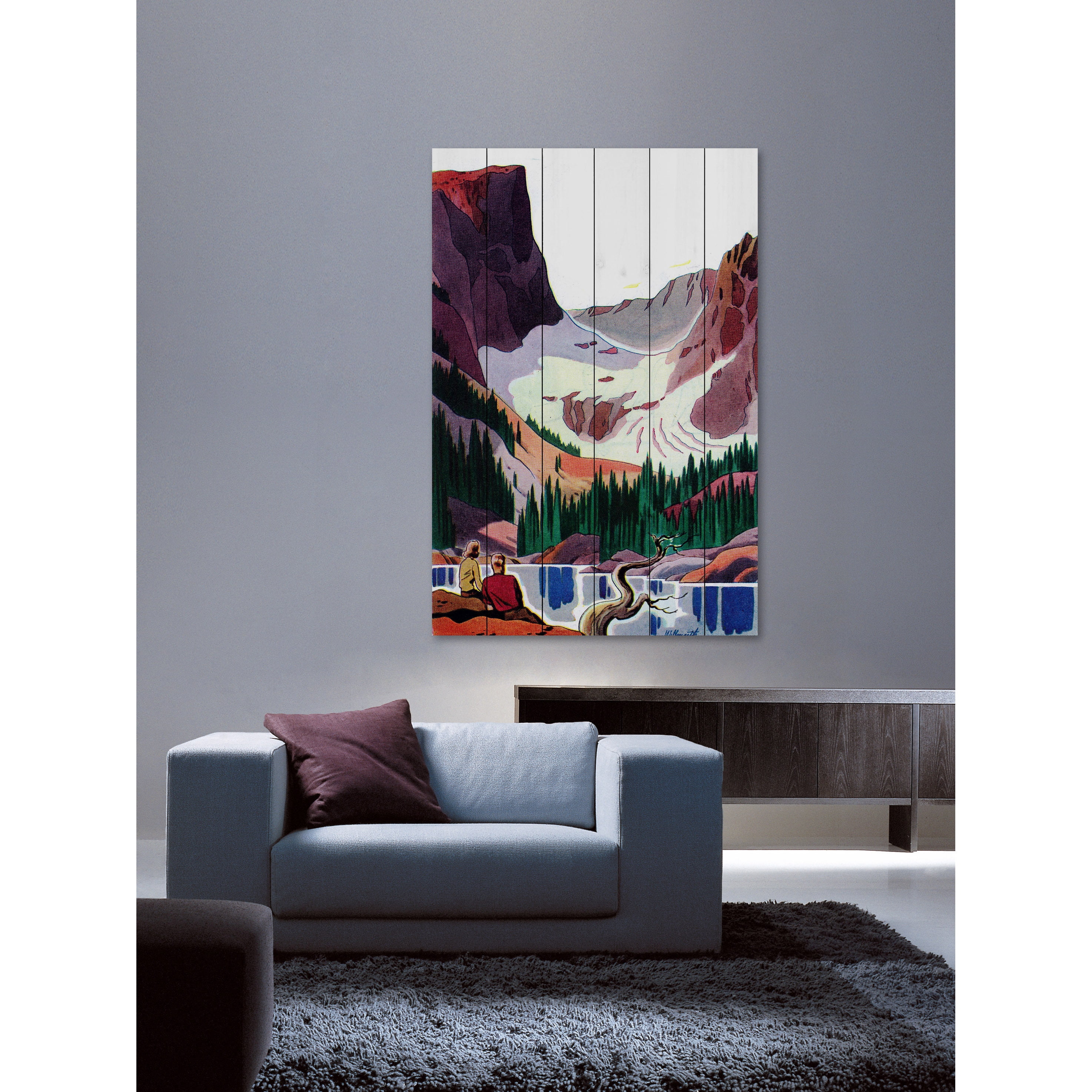 Marmont Hill "Colorado Calling" Painting Print on White Wood