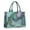 Green Purple Gold, variant on Large Capacity Tote Bag,Teal Gold Marble Pattern Handbag Fashion Luxury Tote Bag,15.7"x13"x 5.1" Inches,Laptop Compatible