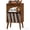 Brown, variant on LELELINKY Record Player Stand with 4 Vertical Compartments + Large Storage, Holds 160 Albums, Mid-Century Turntable Cabinet with Wood Legs, Walnut