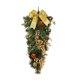 thumbnail image 1 of Corona colgante de puerta de al revés de Navidad, lazos exquisitos para festivales, decoración navideña, corona navideña para ventanas de Amarillo, 1 of 8