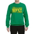thumbnail image 2 of The Best Wifey in the Universe | Mens and Womens Mother's Day Crewneck Graphic Sweatshirt, Kelly, Medium, 2 of 4