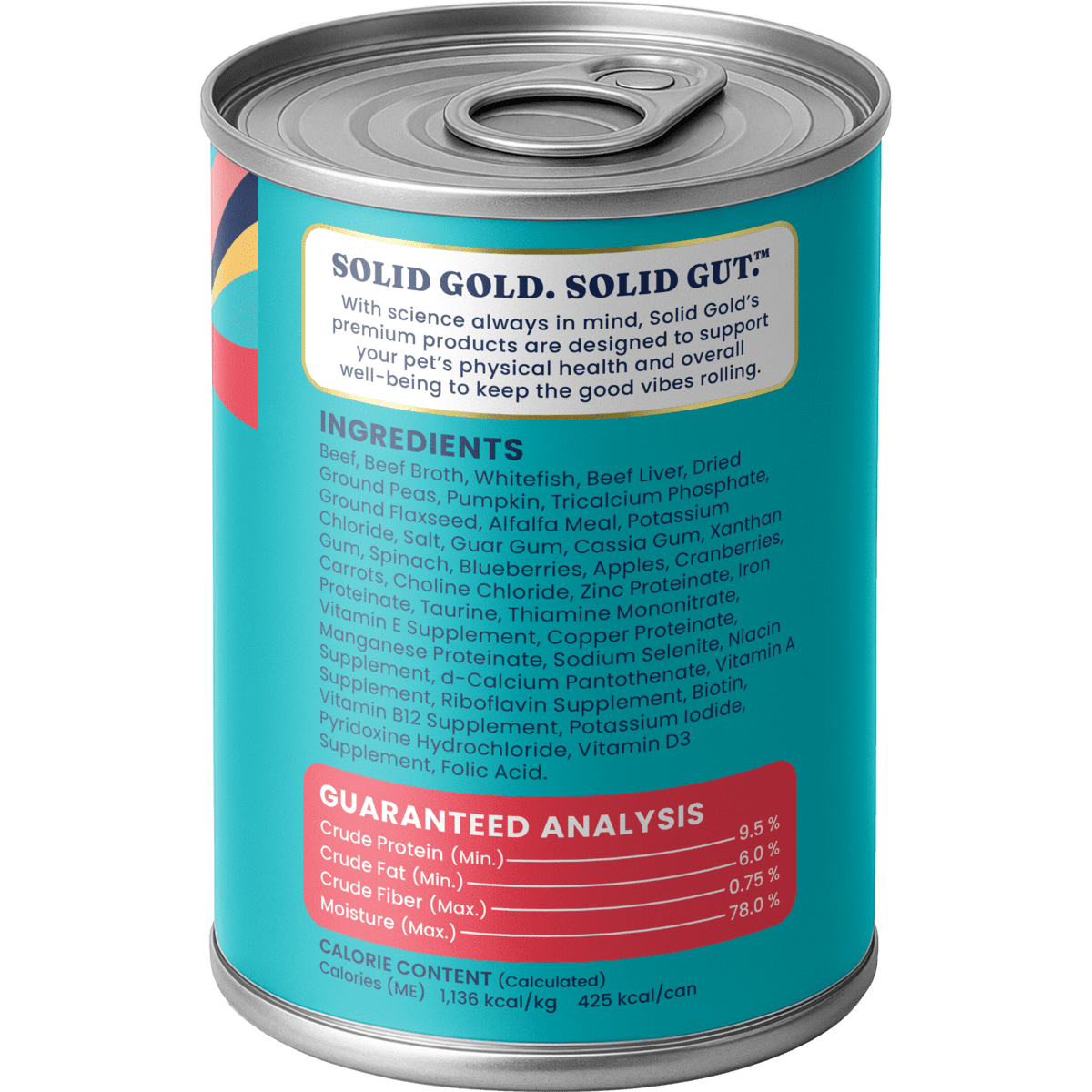 (3 pack) Solid Gold Barking at the Moon Wet Dog Food 13.2 oz can