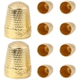 thumbnail image 1 of KAKOWELY 10Pcs Sewing Thimble Decorative Sewing Finger Protector Retro Style Thimble Finger Protection Thimble,0.94X"X0.71"X0.71", 1 of 4