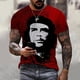 thumbnail image 3 of Camiseta con estampado 3D de Hero Che Guevara para hombre, camisa de manga corta con cuello redondo, ropa de calle de gran tamaño Harajuku, Tops para niños, 3 of 4