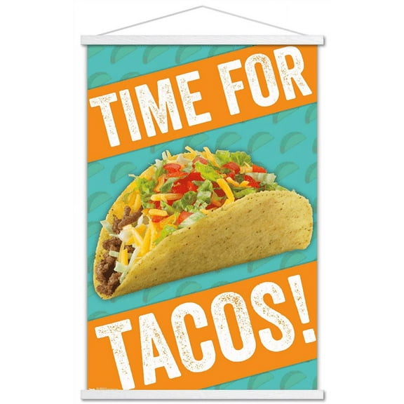 Time for Tacos! Wall Poster with Magnetic Frame, 22.375" x 34"