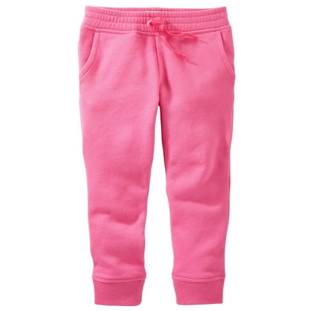 - OshKosh B'gosh Baby Girls' French Terry Pants, Pink, 6 Months
