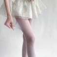 thumbnail image 2 of HNMKIU Women's Sheer Candy Color See Through Hosiery Delicate Alluring Style Stockings for Confidence Leggings for Women Plus Size White,One Size, 2 of 3