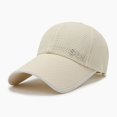 thumbnail image 4 of harmtty Baseball Cap Buckle Closure Sun Breathable Solid Color Outdoor Hat for Women Black, 4 of 8