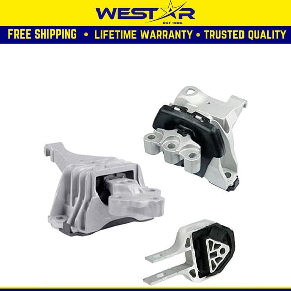 Fits 2013-2016 Dodge Dart 2.0L 2.4L Engine Motor & Transmission Mount Set Fits AUTO