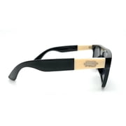 LOCS Biker Gangster Mens Male Adult OG Style Flat Top Designer Dark Sunglasses