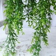 thumbnail image 4 of GFHFHITJ 2 Pack Artificial Hanging Indoor/outdoor Decorations, Hanging Ivy Vines in Pots, Draping Planter greenerys for Wall Home Room Patio Decorations, 4 of 5