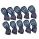 thumbnail image 4 of Paquete de 10 fundas para palos de golf, fundas impermeables para wedges de golf y fundas para hierros de golf. Azul, 4 of 9