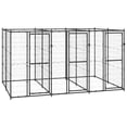 thumbnail image 1 of vidaXL Chenil Extérieur pour Chien en Acier 7,26 M2, 1 of 4