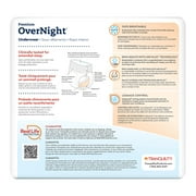 Tranquility Premium OverNight Disposable Absorbent Underwear, Medium, Maximum Protection, 18 ct Bag