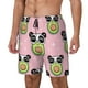 thumbnail image 1 of Fotbe Panda Avocado Traje de Baño para Hombre – Shorts de Natación de Secado Rápido con Forro y Bolsillos-3X-Large, 1 of 6