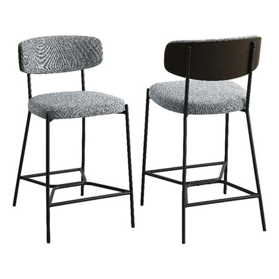 Elison Counter Height Bar Stool Grey (Set of 2)
