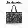 thumbnail image 3 of Kdxio Daisies Flowers File Tote Document Bag Business Briefcase Bag Document Organizer Tote Briefcase for Letter A4 Files Business Teacher Office Bag, 3 of 8