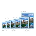 thumbnail image 2 of Grooved 8 in. x 10 in. Blue Picture Frame Set (Set of 4), 2 of 6