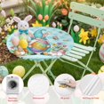 thumbnail image 3 of Round Fitted Tablecloth,Spring Easter Rabbits Pitches Circle Table Cover Waterproof Table Cloth with Elastic Edge,Eggs Butterfly Bee Flowers Outdoor Tablecloths for Kitchen Picnic 55-60in, 3 of 9