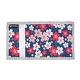 thumbnail image 2 of JIALIOU Nylon Trifold Card Wallet with ID Window Zipper Pocket for Men Women Teen Colorful Cherry Blossoms, 2 of 7