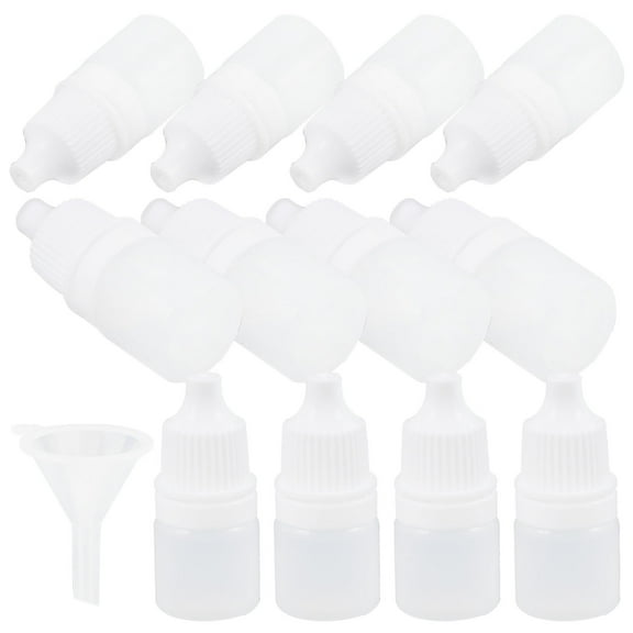 OATIPHO  White Squeezable Dropper Bottles for Storage Small Lightweight