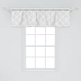 thumbnail image 2 of Ambesonne Modern Valance Pack of 2, Diagonal Arrangement Square, 54"X18", White Pearl, 2 of 3