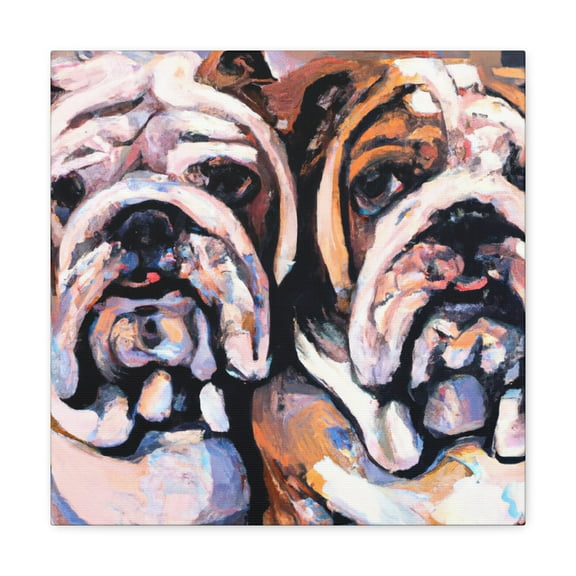 "English Bulldog Grandeur" - Canvas