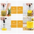 thumbnail image 4 of Descorazonador de piña, pelador de piña de acero inoxidable, herramienta removedora de núcleo, corta Abanopi Negro, 4 of 7