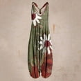 thumbnail image 2 of Fesfesfes Jumpsuit for Women Casual Boho Print Romper Long Playsuit Strapless Sleeveless Jumpsuit, 2 of 4