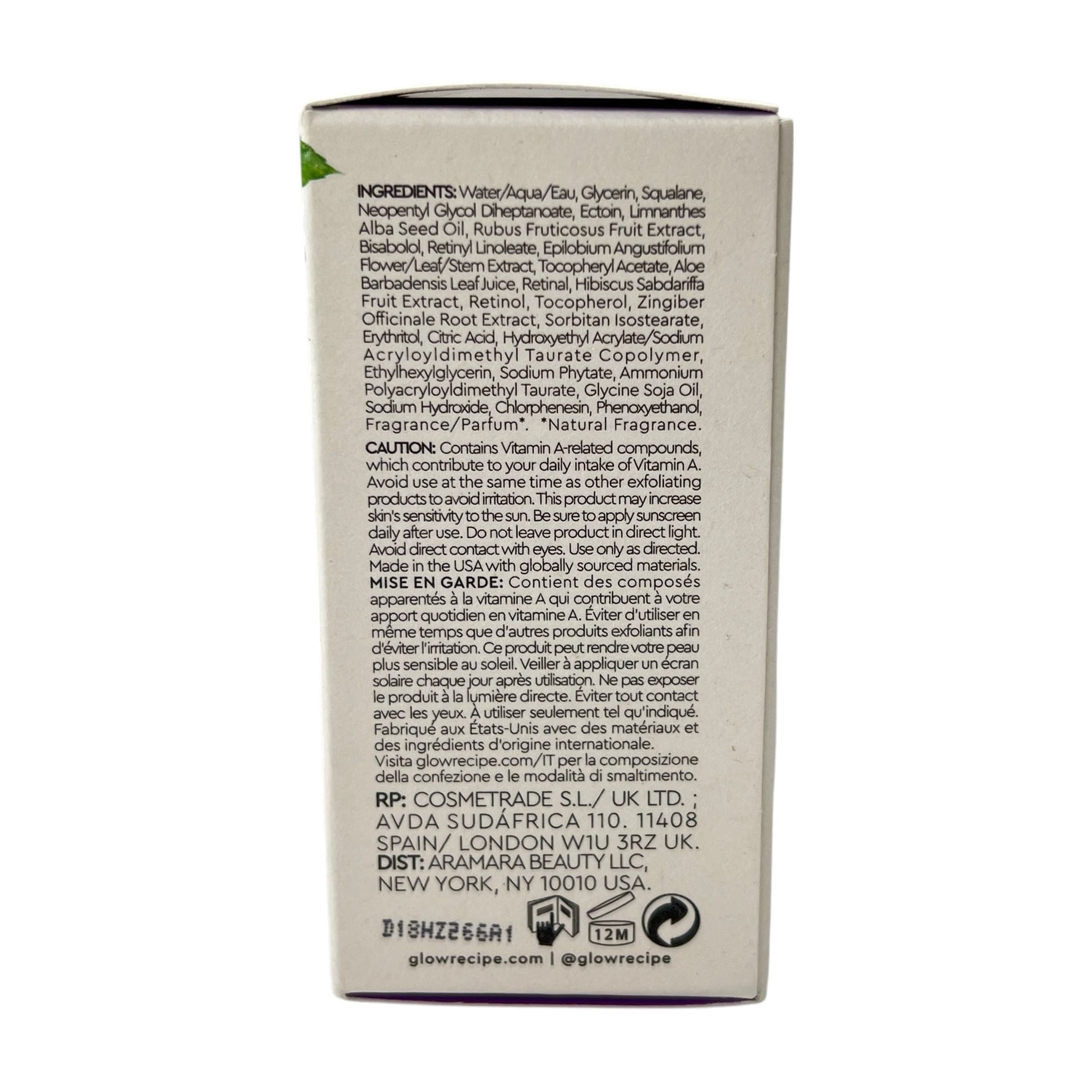 Glow Recipe Gentle Blackberry Retinol Night Serum, 1 fl oz