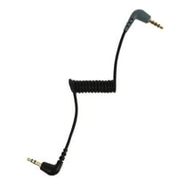 OUNONA 1pc TRS to TRRS Microphone Cable 3.5mm Male Right Angle Adapter Cable