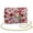 Floral Spot Print Violet Beige, variant on Hippie Flower Print Orange Violet Small Purse Bag for Women, Trendy Lightweight Crossbody Bag, Cell Phone Wallet Bag with PU Leather, Women Small Crossbody Handbags