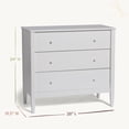 thumbnail image 6 of Little Seeds Clover 3-Drawer Dresser, True White, 6 of 15