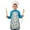 White Elephant Pattern, variant on White Elephant Pattern Kids Aprons for Girls and Boys,Adjustable Neck Strap Toddler Aprons for Kids Cooking Baking