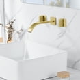 thumbnail image 5 of sumerain Gold Bathroom Faucet Wall Mount Bathroom Sink Faucet with Rough in Valve, 5 of 8