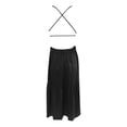 thumbnail image 4 of RUTAYY Women's Dress Backless Solid Color Square Collar Sleeveless Flowy Cinched Waist Party Evening Wear Playful Vacation Dresses, 4 of 5