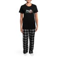 thumbnail image 4 of CafePress - Wedding Owls Art Pajamas - Women's Short Sleeve Print T-Shirt and Pants Dark Cotton Pajama Set, 4 of 7