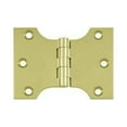 thumbnail image 2 of Deltana Dspa3040 3" X 4" Solid Brass Square Corner Plain Bearing Mortise Hinge - Brass, 2 of 2