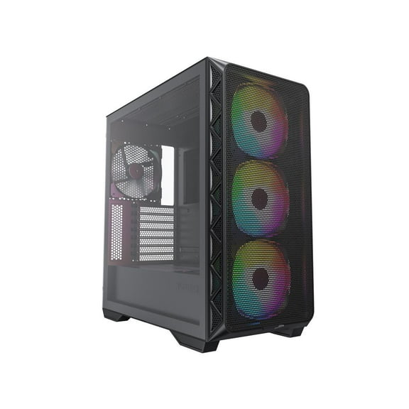 Montech E-ATX Mid Tower Computer Case with ARGB Fans, Black