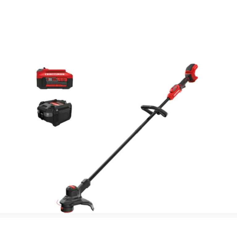 Craftsman V20 13 in. Lightweight Cordless String Trimmer Kit with BRUSHLESS RP CMCST930P1 Battery Charger Walmart