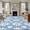 Blue, variant on Rectangle Area Rugs 2 x 3 Ft, Blue Daisy Non-Slip Residential Carpet, Spring Floral Elegant Pastoral Botanical Indoor Crawling Mats Runner Rugs for Living Room/Dining Room/Bedroom