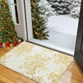 thumbnail image 3 of Snowflake Design Indoor Entrance Mat Non Washable Floor Carpet for Home Holiday Soft Thin Rug Living Room Kitchen Bathroom, 3 of 4