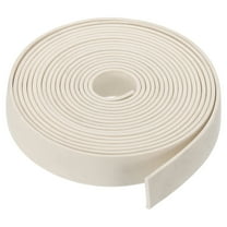Uxcell 1"Wx1/8"Tx16.4Ft Silicone Foam Seal Strip, Square Weather Stripping, White
