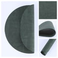 thumbnail image 2 of REGALWOVEN Set of 6 Placemats for Kitchen Dining Table Decor, Faux Leather Washable Heat Resistant Table Mat Wipeable Placemats Dark Green 13*13in, 2 of 7