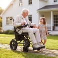thumbnail image 5 of Erinnyees 24V Electric Wheelchair Foldable, 500W Dual Motor All-Terrain Lightweight Wheelchair, Black, 5 of 10